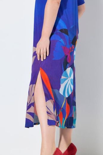 Plus size veliki brojevi Haljina midi poludugih rukava V izrez za punije