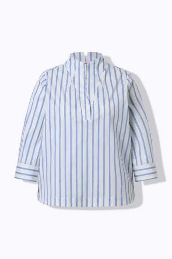 Plus size veliki brojevi Tunika 3/4 rukavi prugasta za punije