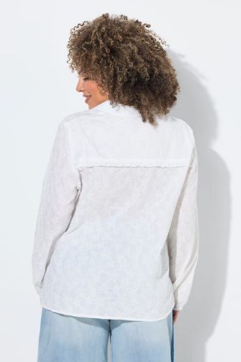 Plus size veliki brojevi Bluza 3/4 rukava s kragnom za punije