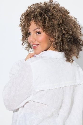 Plus size veliki brojevi Bluza 3/4 rukava s kragnom za punije