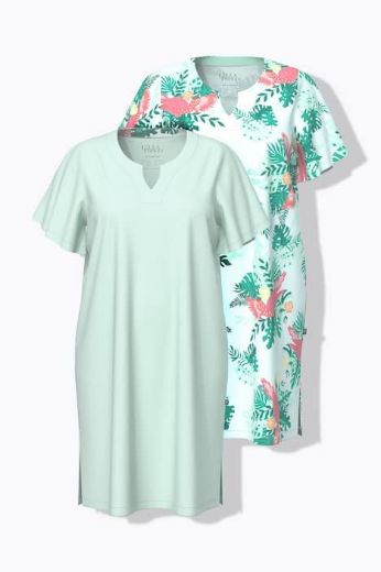 Plus size veliki brojevi Spavaćica kratkih rukava 2 komada za punije