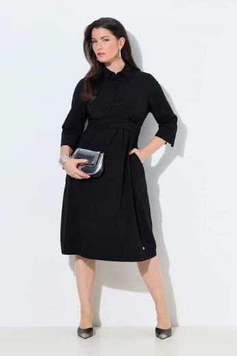 Plus size veliki brojevi Haljina 3/4 rukavi za punije