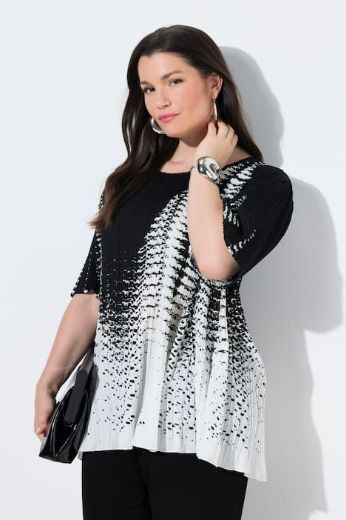 Plus size veliki brojevi Bluza kratkih rukava A linija za punije