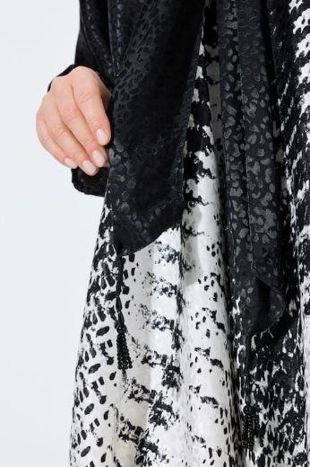 Plus size veliki brojevi Haljina 3/4 rukavi s izrezom na vezanje za punije