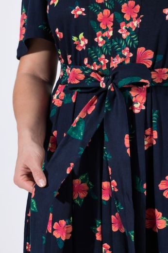 Plus size veliki brojevi Haljina maxi kratkih rukava za punije