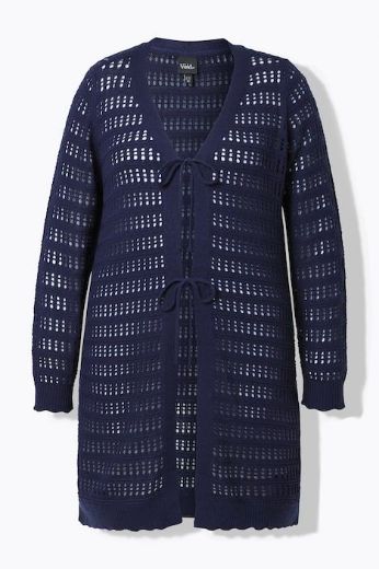 Plus size veliki brojevi Kardigan dugi rukavi na kopčanje za punije