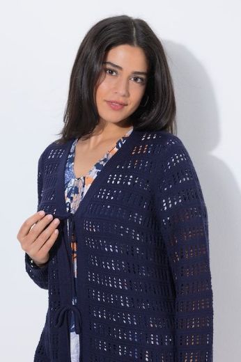 Plus size veliki brojevi Kardigan dugi rukavi na kopčanje za punije