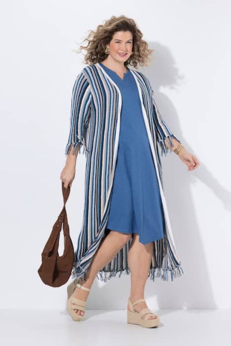 Plus size veliki brojevi Kardigan3/4 rukava dužeg kroja za punije