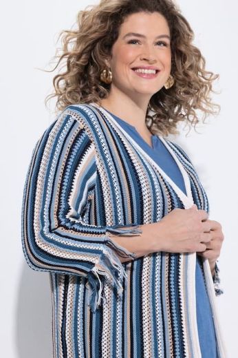 Plus size veliki brojevi Kardigan3/4 rukava dužeg kroja za punije