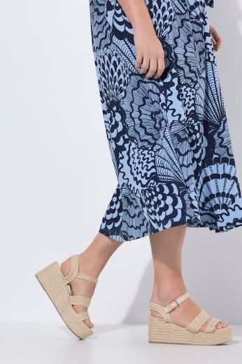 Plus size veliki brojevi Haljina maxi kratkih rukava pamučna za punije