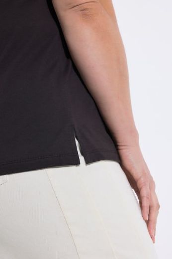 Plus size veliki brojevi Majica kratkih rukava heklanog džepa pamučna za punije