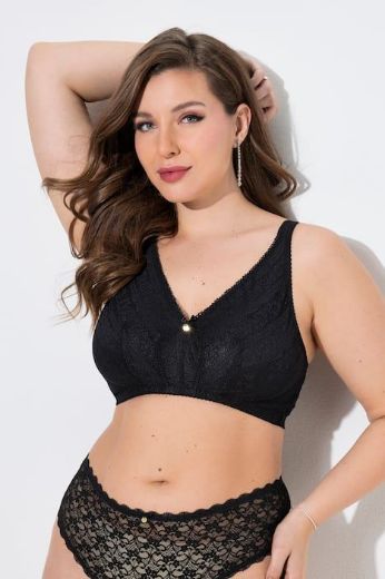 Plus size veliki brojevi Grudnjak bez žice s dodatkom čipke za punije