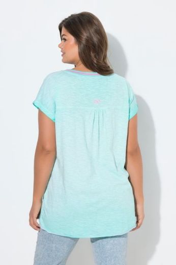 Plus size veliki brojevi Majica kratkih rukava V ovratnika za punije