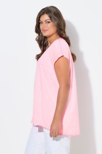 Plus size veliki brojevi Majica kratkih rukava V ovratnika za punije