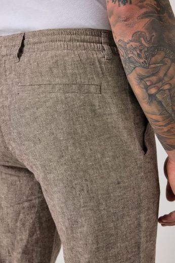 Plus size veliki brojevi Hlače dugih nogavica od lana za punije