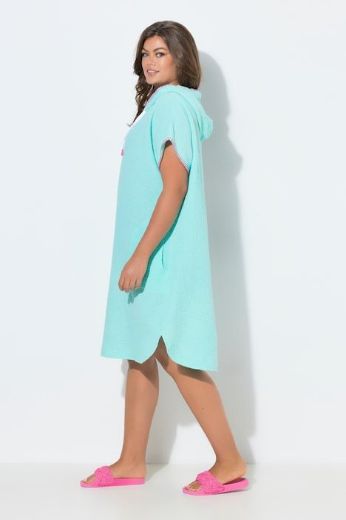 Plus size veliki brojevi Haljina kratkih rukava s kapuljačom za punije