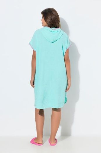 Plus size veliki brojevi Haljina kratkih rukava s kapuljačom za punije