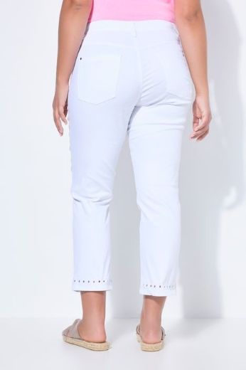 Plus size veliki brojevi Hlače traper  7/8 nogavica za punije