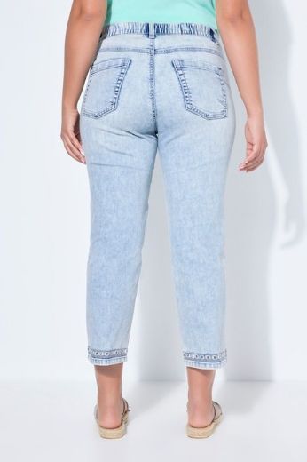 Plus size veliki brojevi Hlače traper  7/8 nogavica za punije