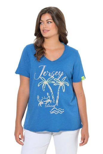 Plus size veliki brojevi Majica kratkih rukava V izreza za punije