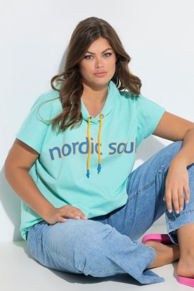 Veliki brojevi Majica kratkih rukava s kapuljačom moda za punije