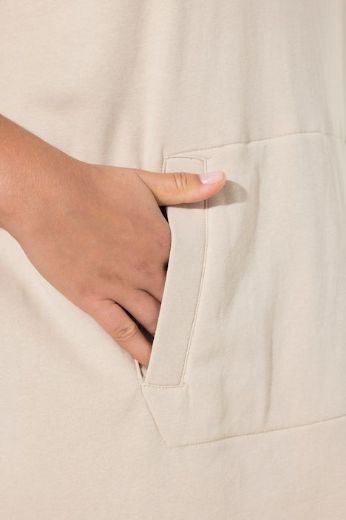 Plus size veliki brojevi Haljina kratkih rukava s kapuljačom za punije