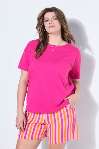 Plus size veliki brojevi Majica okruglog ovratnika kratkih rukava za punije