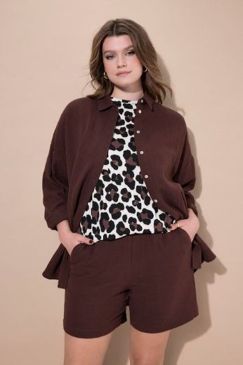 Plus size veliki brojevi Bluza na kopčanje za punije
