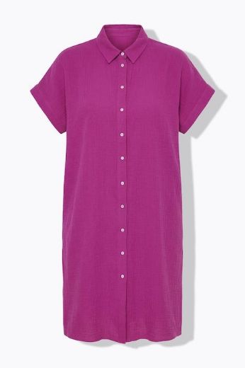 Plus size veliki brojevi Bluza od muslina dugog kroja za punije