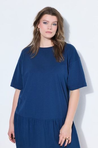 Plus size veliki brojevi Haljina kratkih rukava A kroja za punije