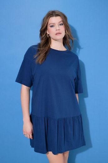 Plus size veliki brojevi Haljina kratkih rukava A kroja za punije