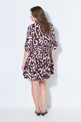 Plus size veliki brojevi Haljina kratkih rukava A kroja za punije