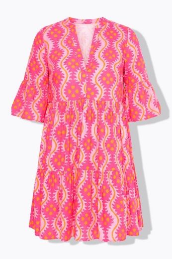 Plus size veliki brojevi Haljina 3/4 rukava A kroja za punije