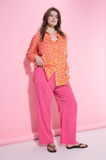 Plus size veliki brojevi Hlače širokih nogavica elastičnog struka za punije