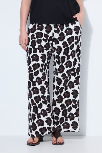 Plus size veliki brojevi Hlače elastičnog struka od muslina za punije