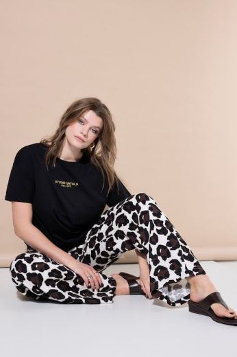 Plus size veliki brojevi Hlače elastičnog struka od muslina za punije