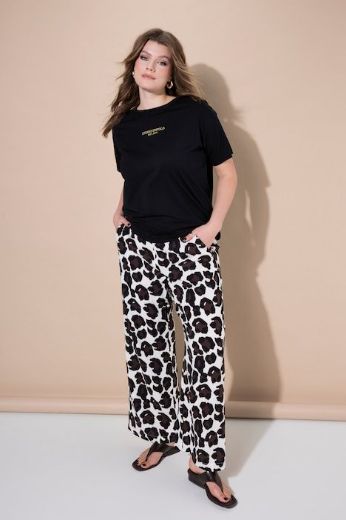 Plus size veliki brojevi Hlače elastičnog struka od muslina za punije