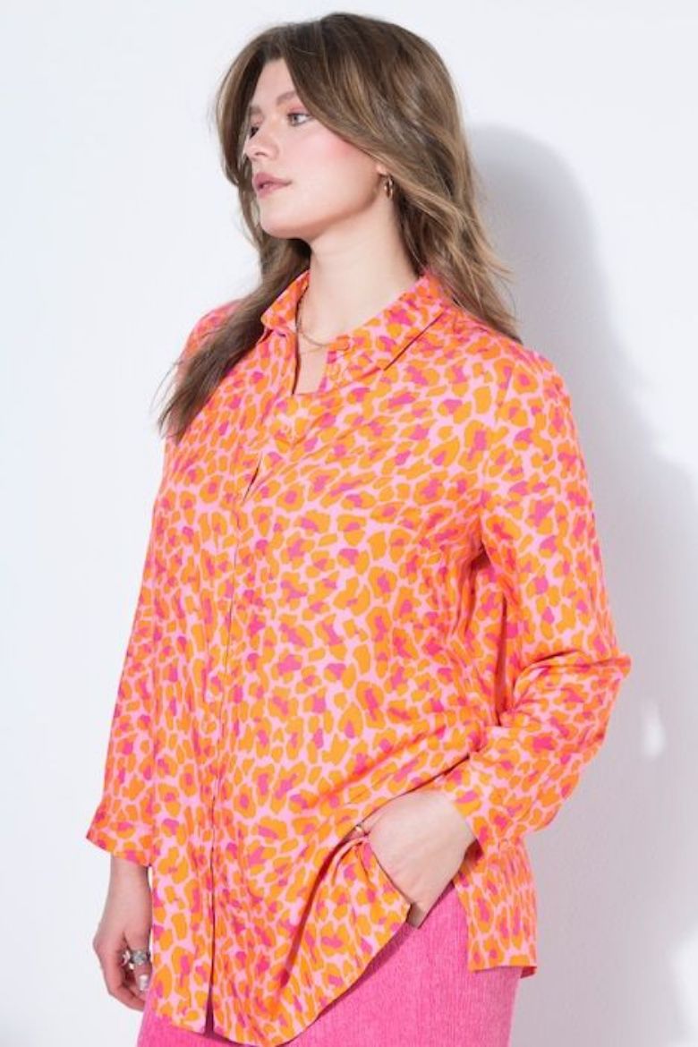 Plus size veliki brojevi Košulja dugih rukava ravnog kroja za punije