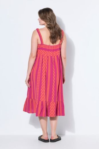 Plus size veliki brojevi Haljina midi bez rukava A kroja za punije