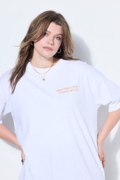 Veliki brojevi Majica kratkih rukava šireg kroja moda za punije