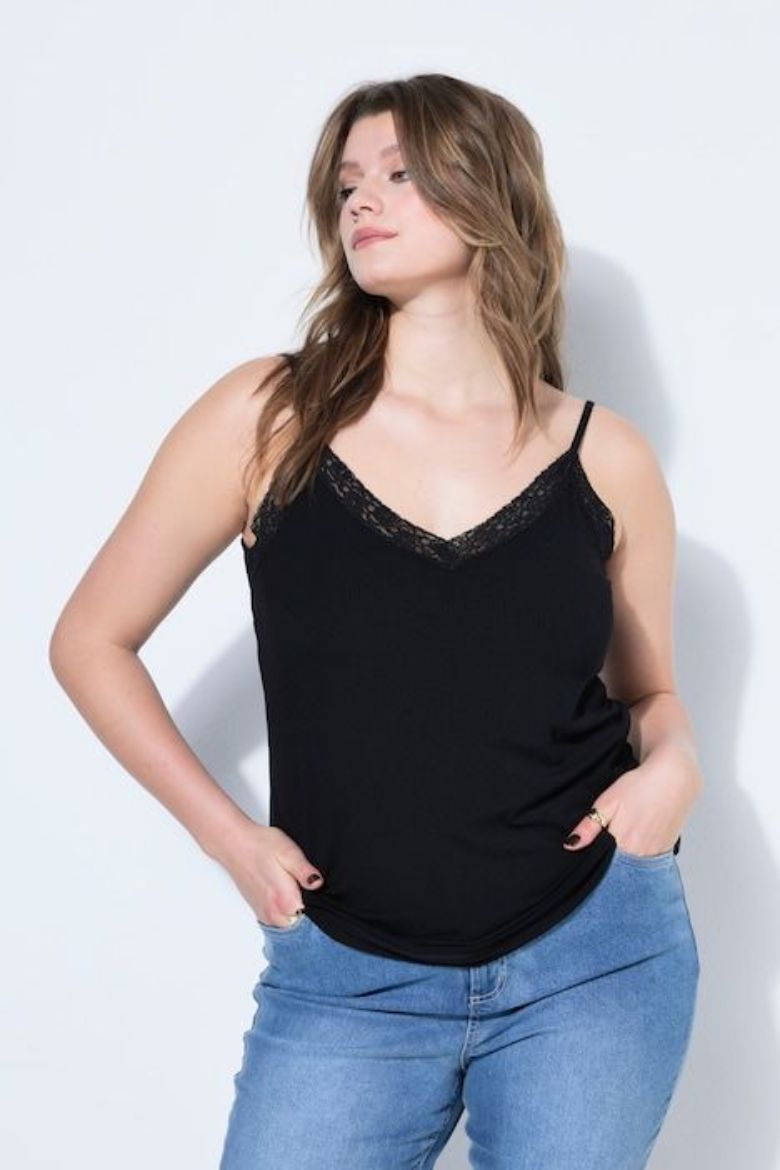 Plus size veliki brojevi Majica bez rukava A kroja za punije