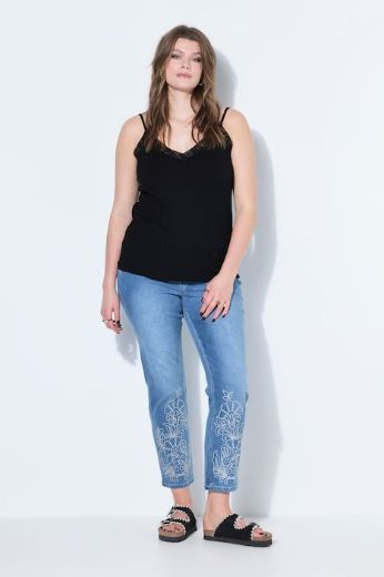 Plus size veliki brojevi Majica bez rukava A kroja za punije