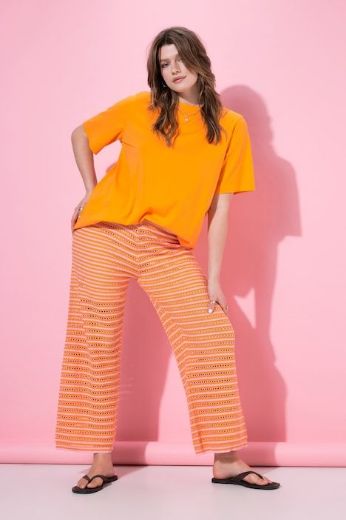 Plus size veliki brojevi Hlače širokih nogavica elastičnog struka za punije