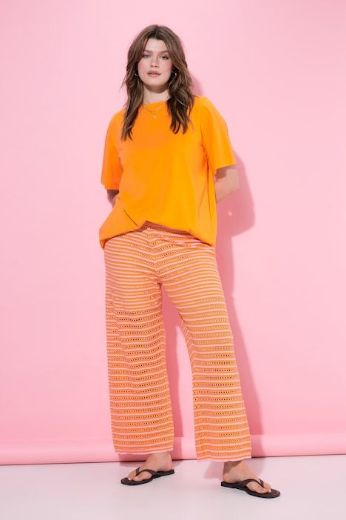 Plus size veliki brojevi Hlače širokih nogavica elastičnog struka za punije