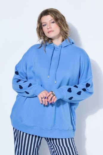 Plus size veliki brojevi Majica dugih rukava s printom srca za punije