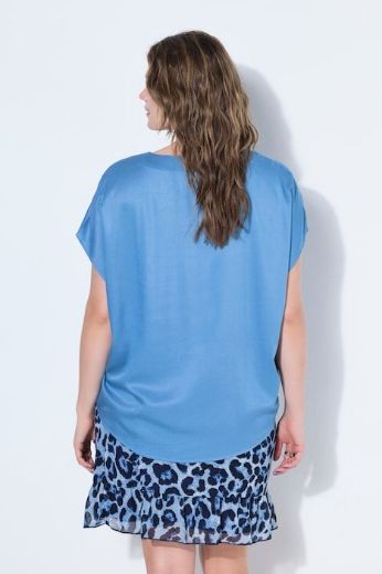 Plus size veliki brojevi Bluza kratkih rukava V ovratnika za punije