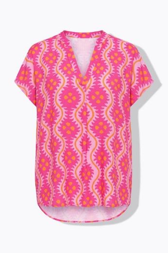 Plus size veliki brojevi Bluza kratkih rukava šireg kroja za punije