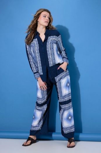 Plus size veliki brojevi Hlače širokih nogavica visokog struka za punije