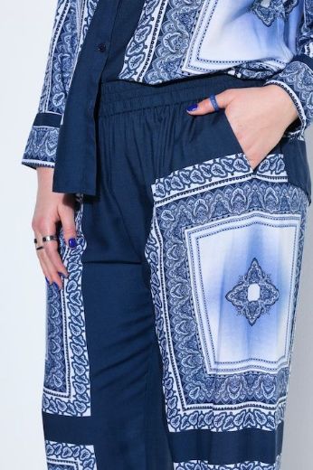 Plus size veliki brojevi Hlače širokih nogavica visokog struka za punije