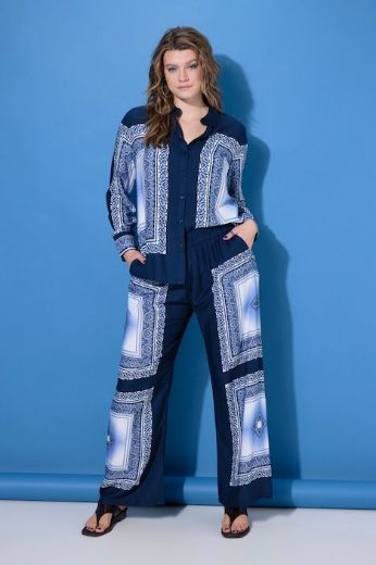 Plus size veliki brojevi Hlače širokih nogavica visokog struka za punije